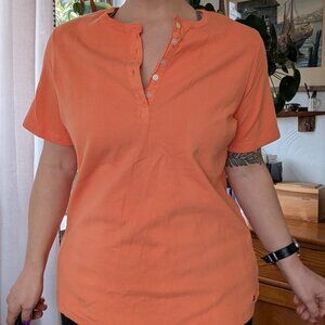 Tommy Hilfiger - NWOT vintage button henely, finely ribbed t-shirt - 2X